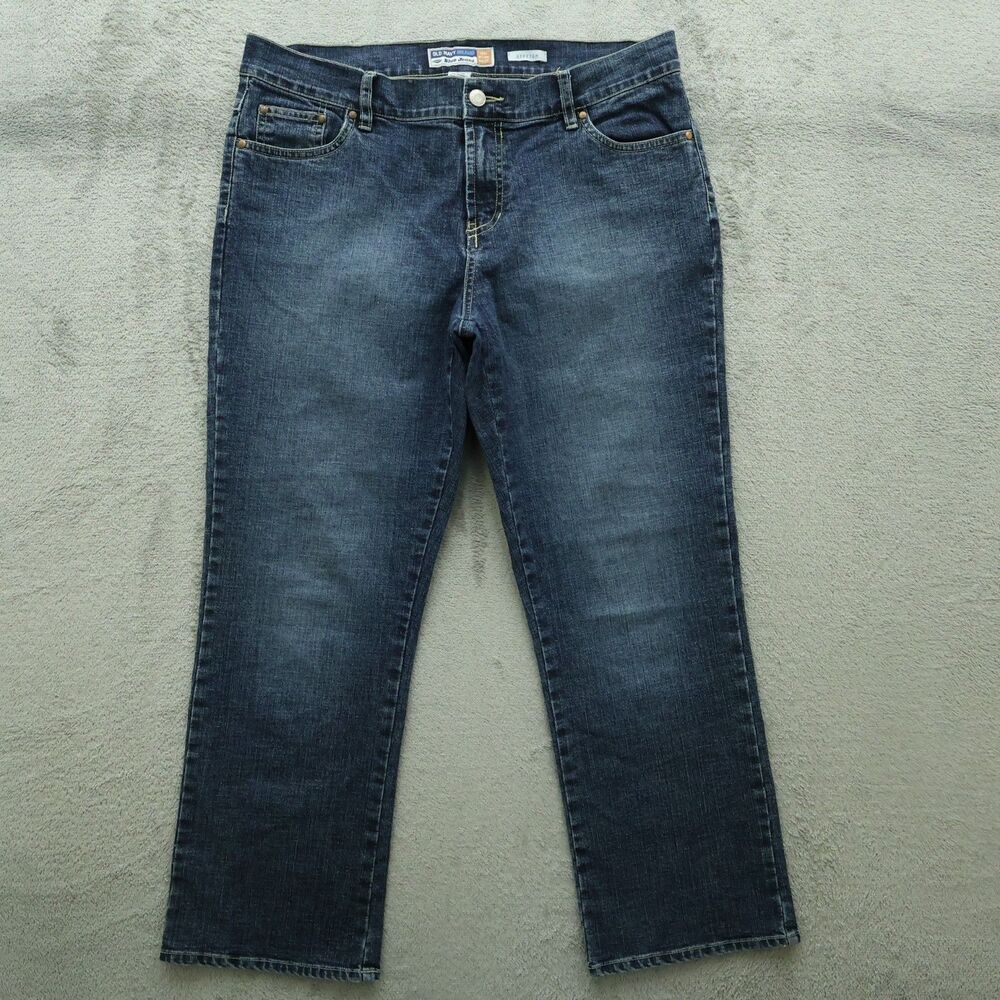 Old Navy Jeans Women's Size 10 Blue Mid-Rise Crop Denim 26" Inseam